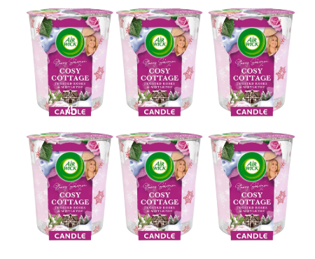  Airwick Stacey Solomon Cosy Cottage Candle 105g x 6